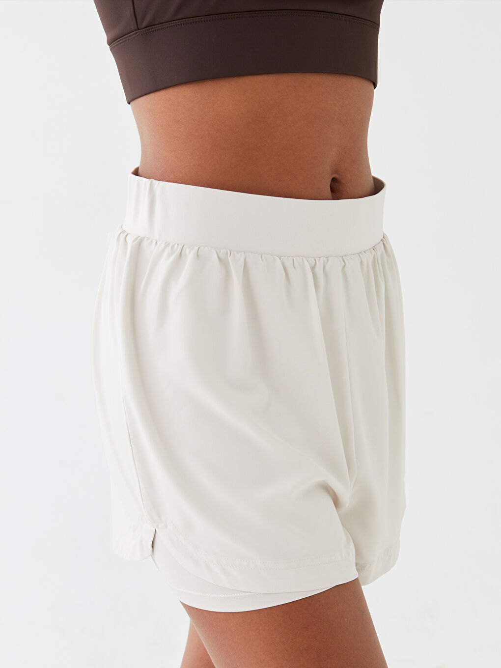 Women's Elastic Waist Shorts -S3BO04Z8-FZJ