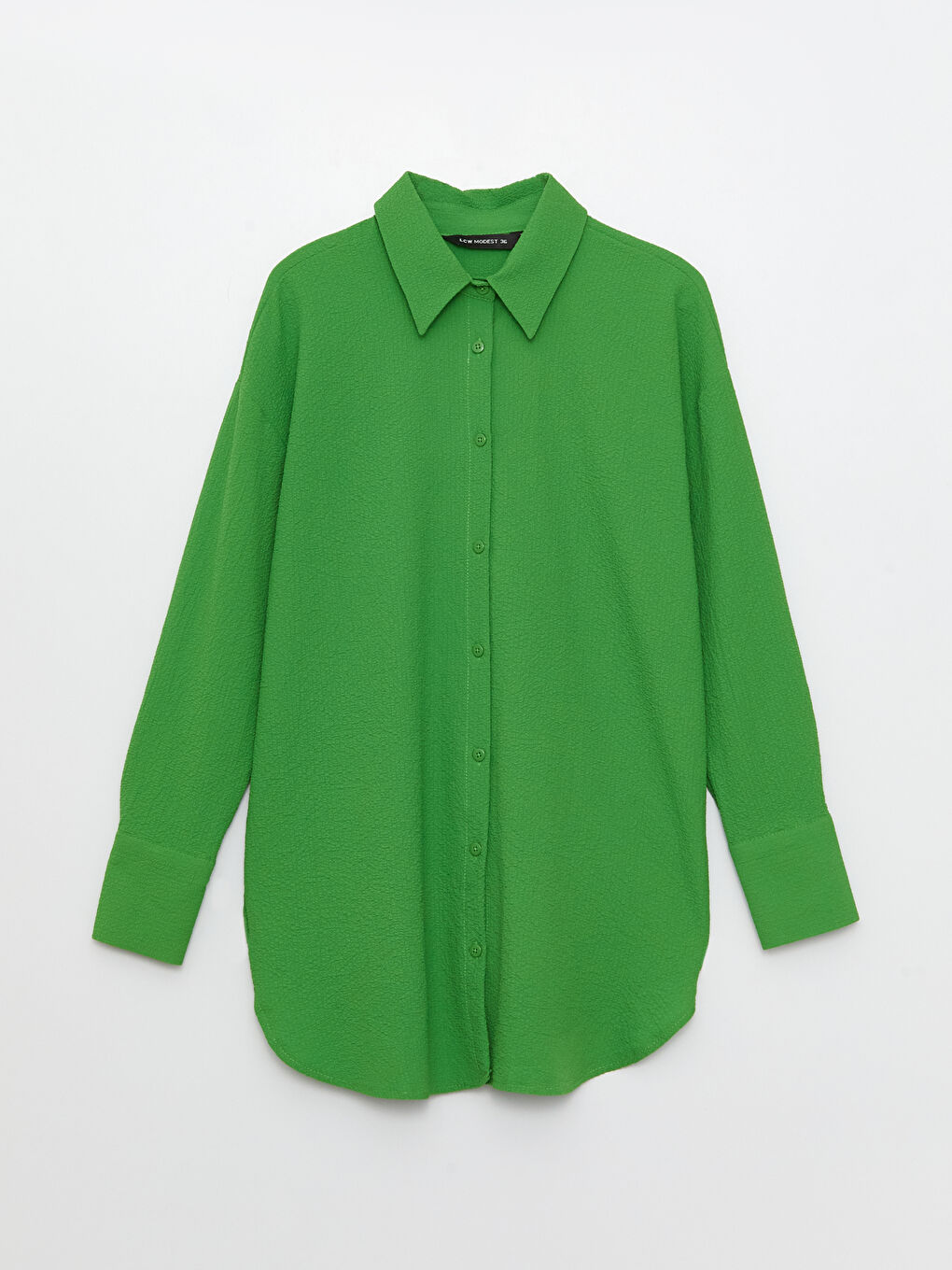 Plain Long Sleeve Women's Shirt-5