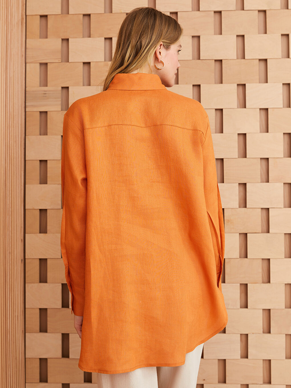 قميص تونيك برتقالي مرا-4