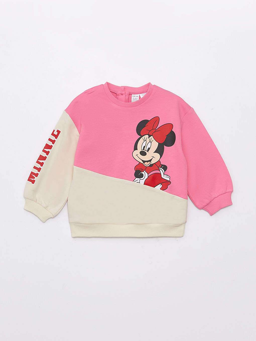 كول مدور كم طويل مطبوع ميني ماوس طقم سويتشيرت و سروال رياضي بنات بيبي جوج ديال الباكات-1