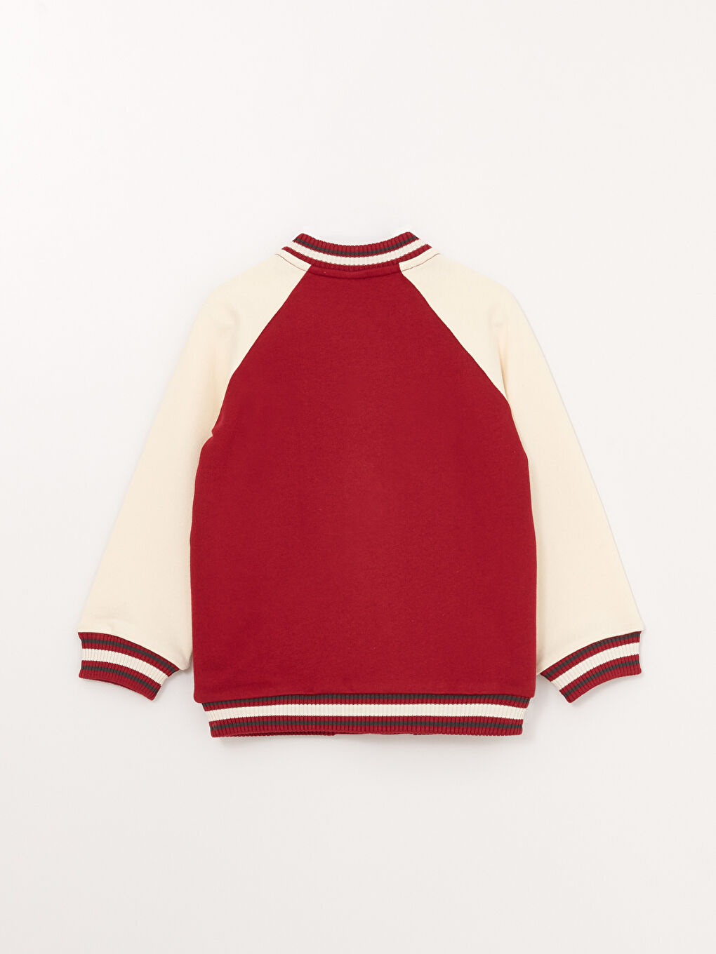 Колледж жағалы ұзын жеңді ұл балаға арналған бомбер пиджак-5