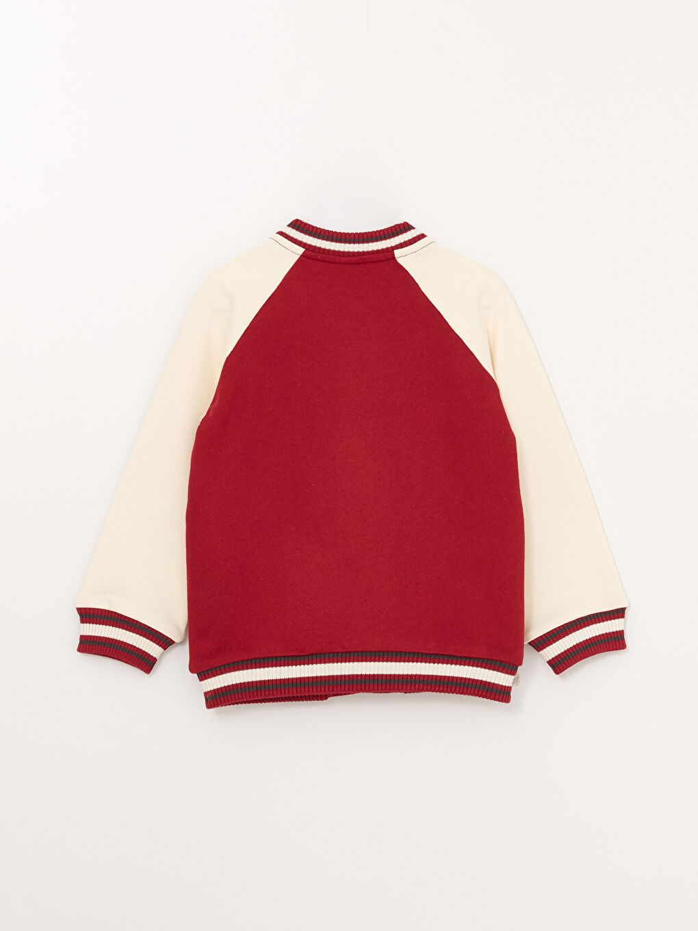 Колледж жағалы ұзын жеңді ұл балаға арналған бомбер пиджак-7