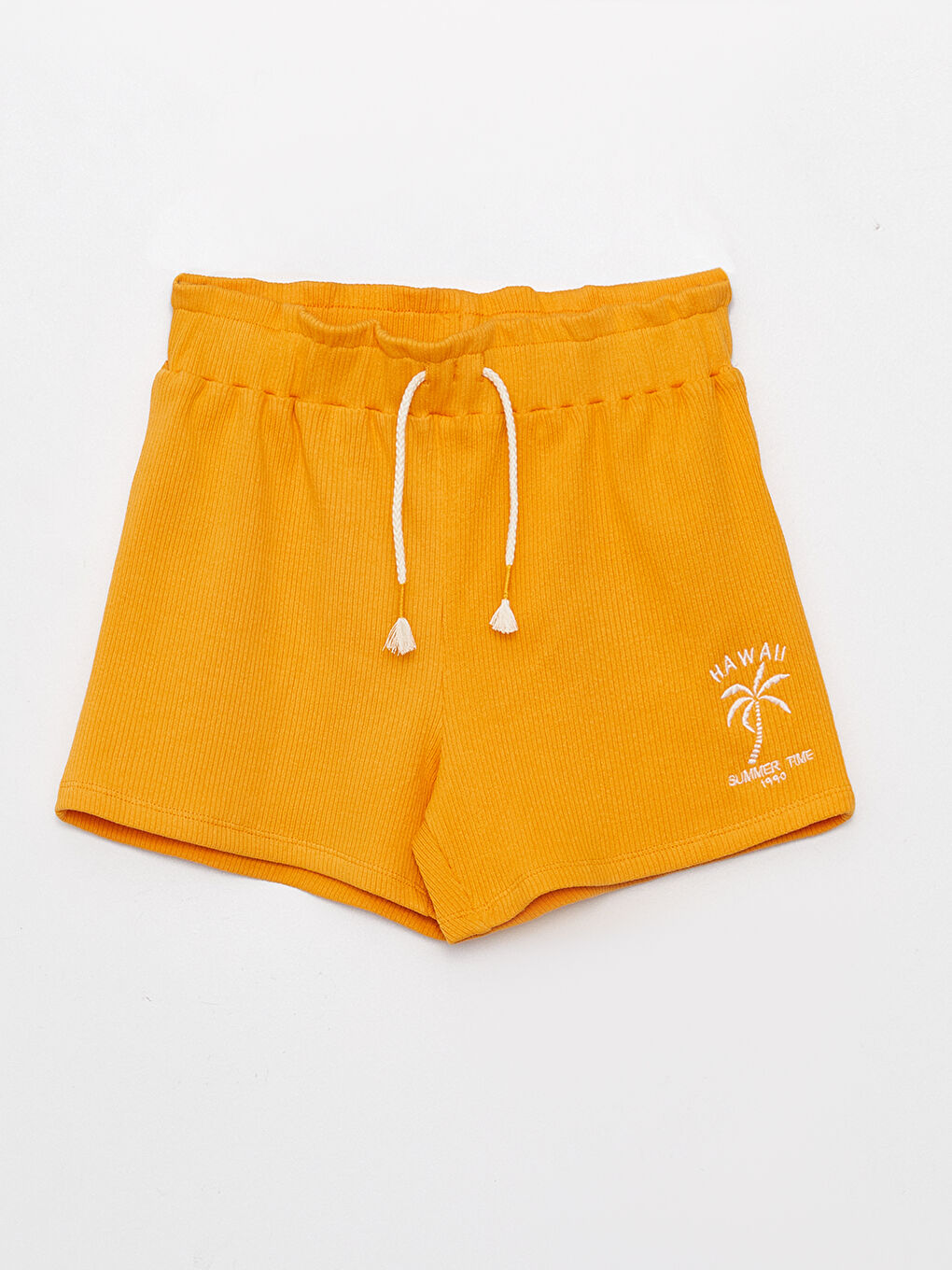 Turuncu Bisiklet Yaka Kız Çocuk Atlet ve Şort-2