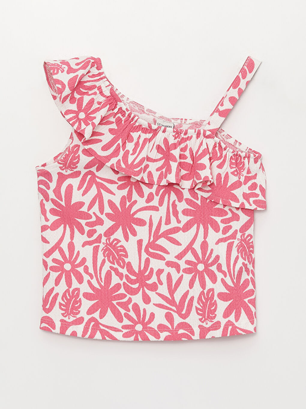 Patterned Frill Detailed Girl's Blouse -S3BP03Z4-LT4