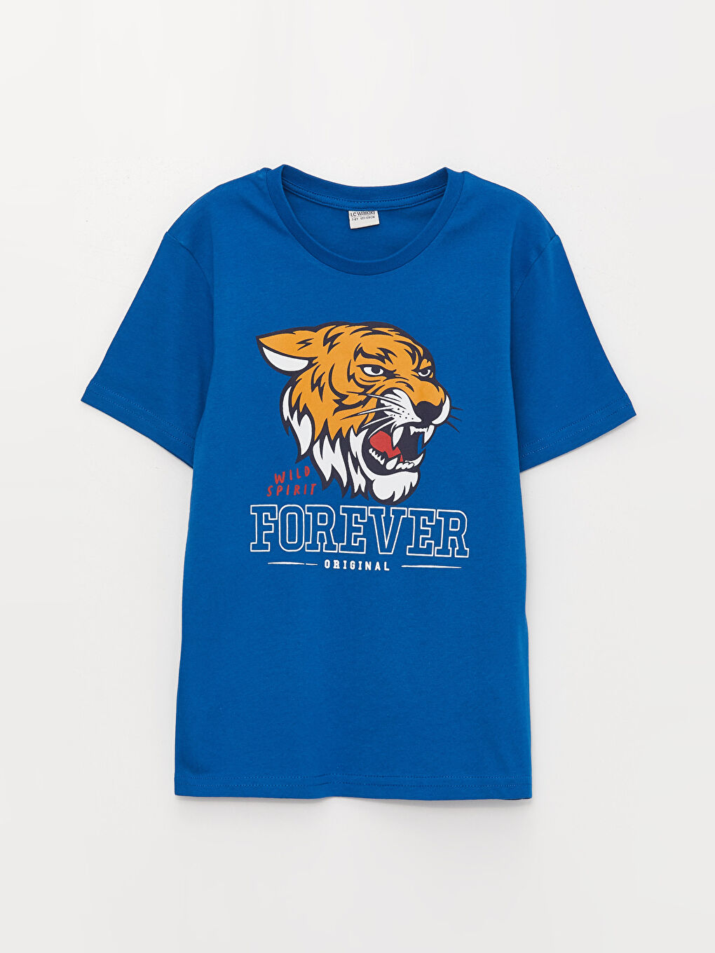 Crew Neck Printed Short Sleeve Boys' T-Shirt-3