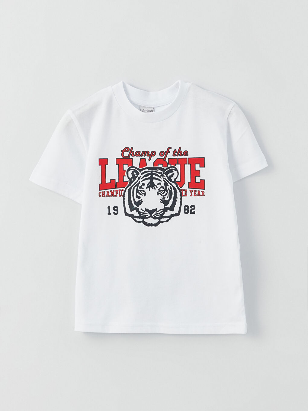 تيشيرت بأكمام قصيرة مطبوع برقبة دائرية وشورت للأولاد-1