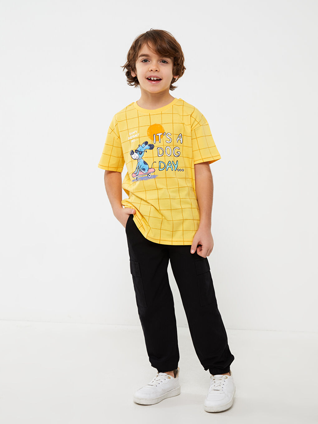 Relaxed Fit Crew Neck Printed Boys' T-Shirt-2