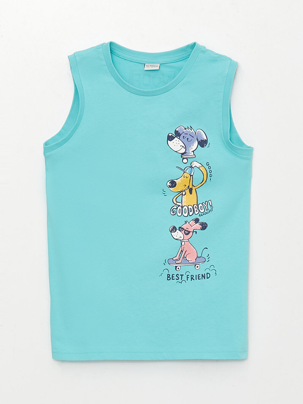 Relaxed Fit Crew Neck Boys' Tank Top