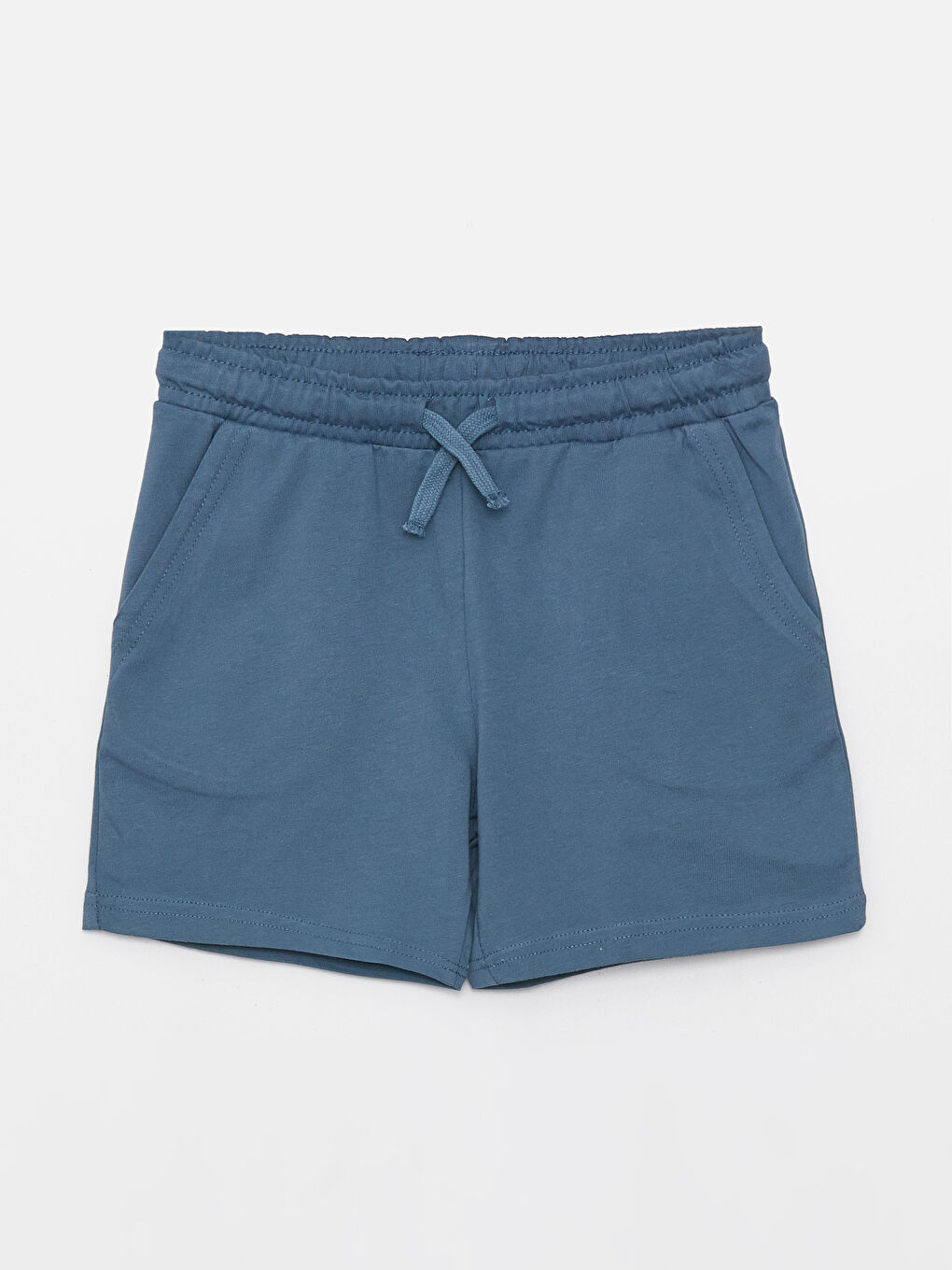 Ұлдарға арналған дөңгелек жағалы принтті қысқа жең футболка мен шорты-2