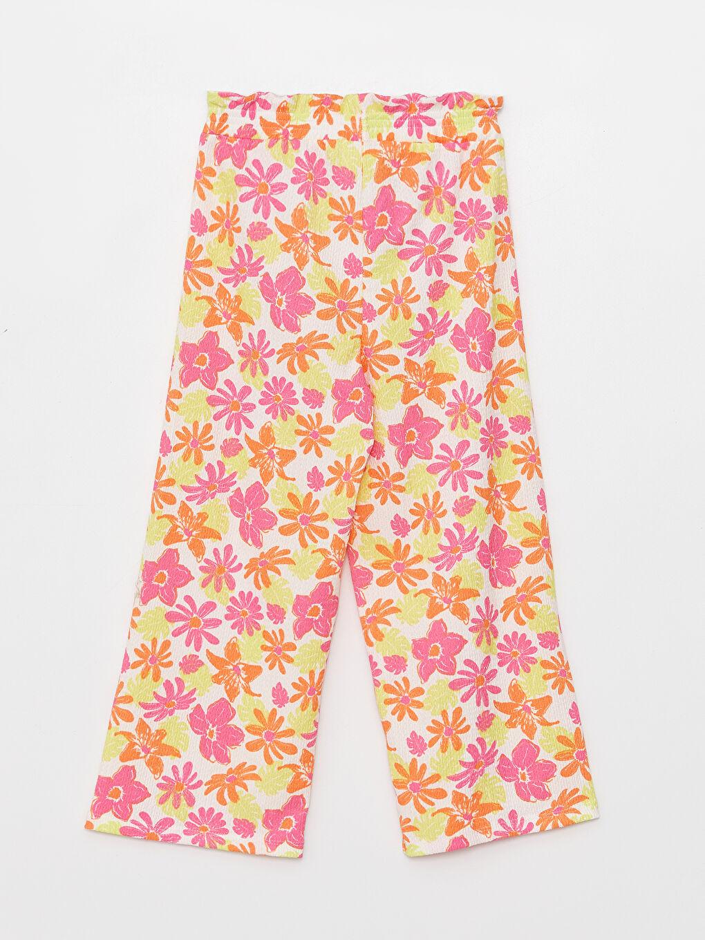 Karışık Beli Lastikli Desenli Kız Çocuk Pantolon-3