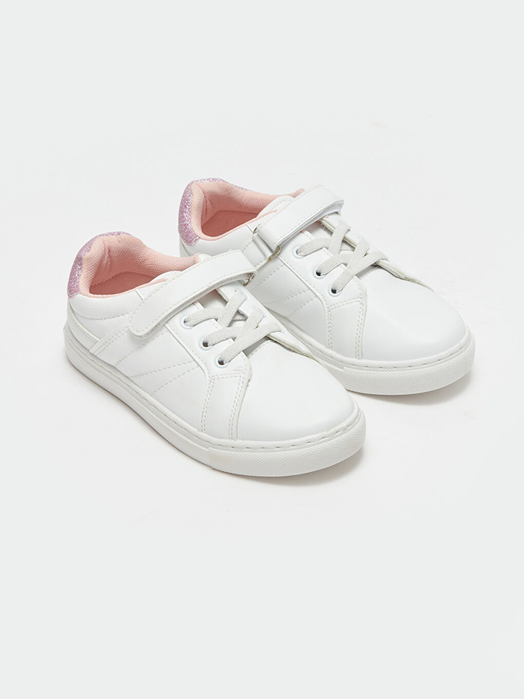 Lace-up and Velcro Girls' Sneakers