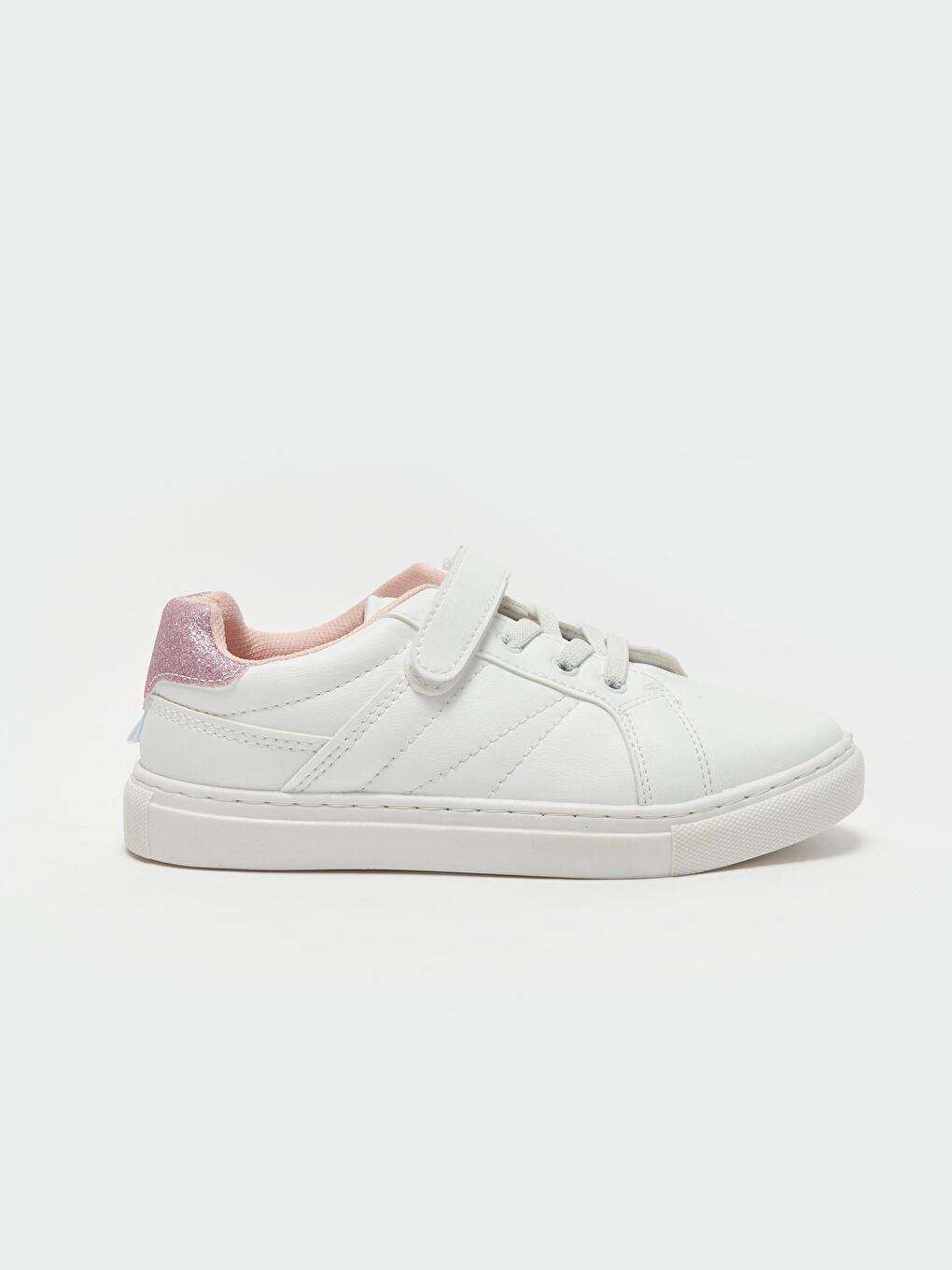 Lace-up and Velcro Girls' Sneakers-1