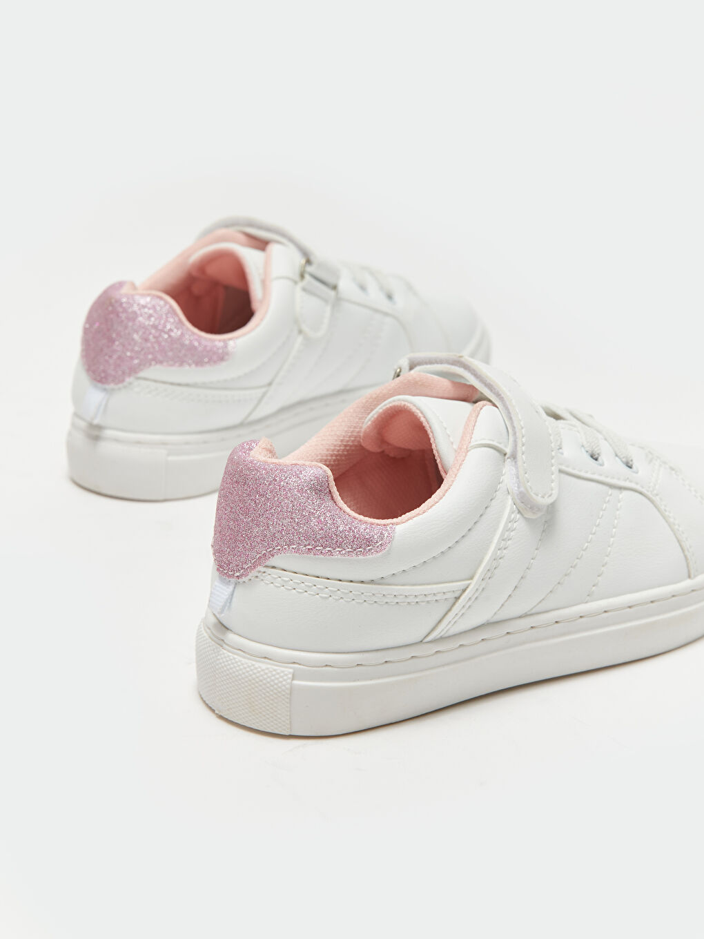 Lace-up and Velcro Girls' Sneakers-4