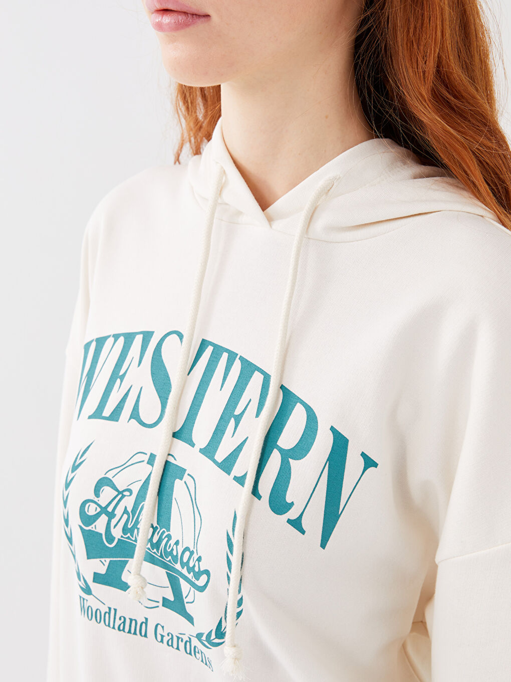 Худи Женское Оверсайз С Длинным Рукавом И Принтом-3