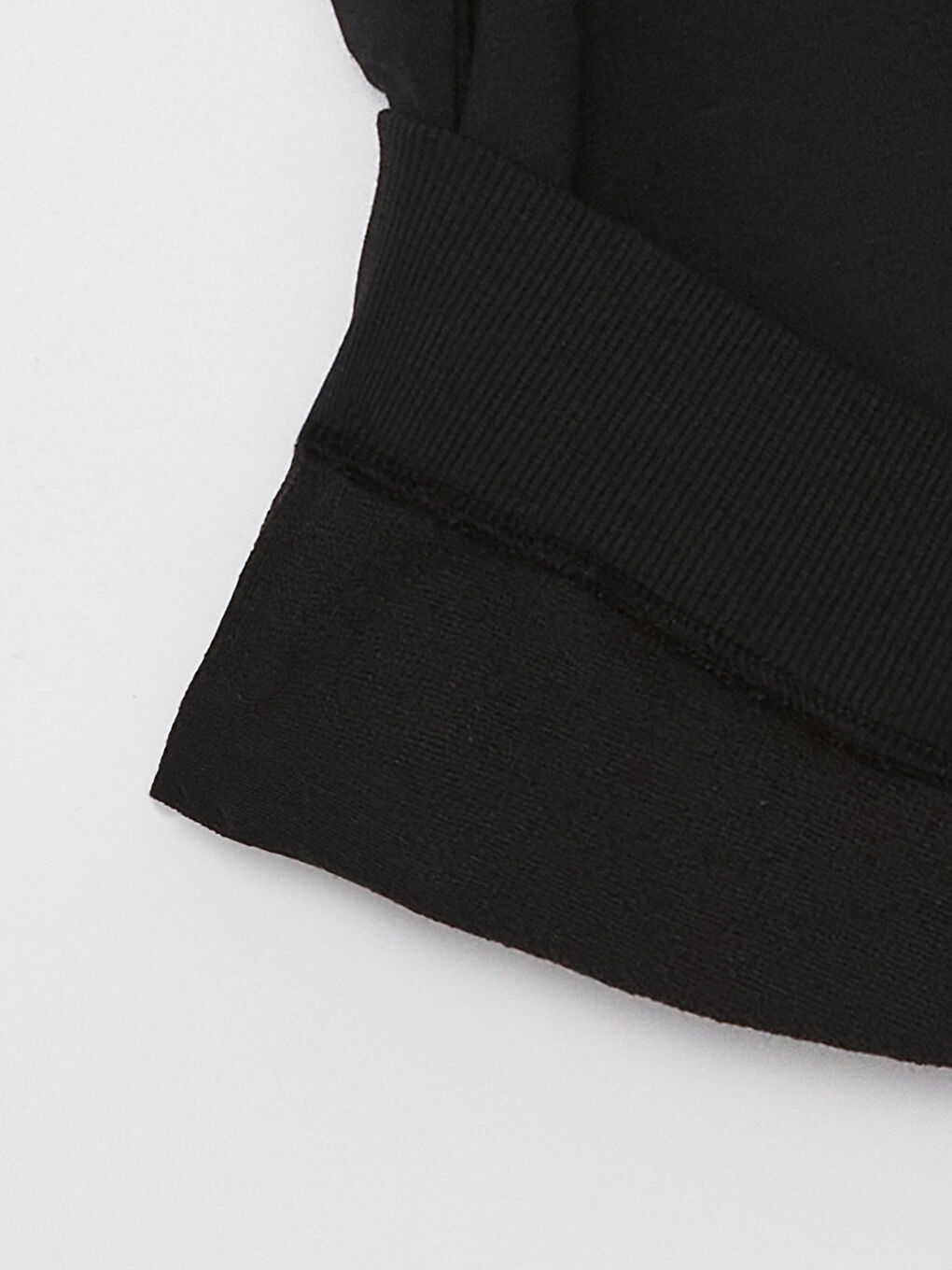 Siyah Bisiklet Yaka Baskılı Uzun Kollu Oversize Kadın Sweatshirt-7