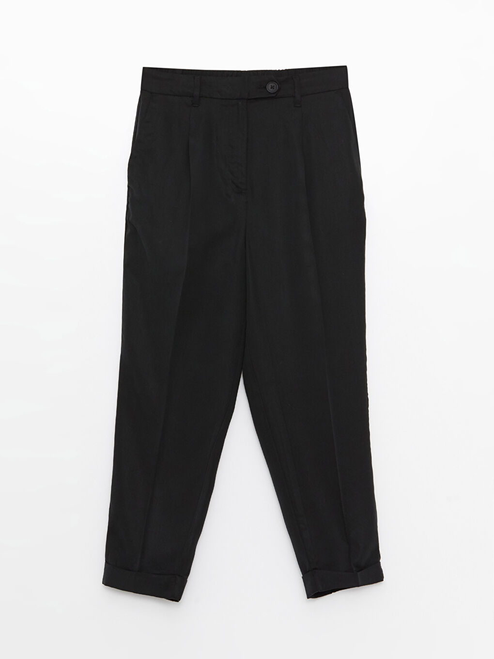 LC Waikiki Elastic Waist Comfortable Fit Women's Carrot Trousers -S3BQ87Z8-CVL