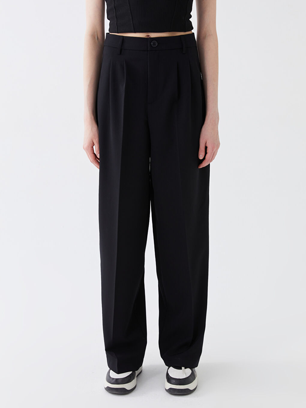 بنطلون رِجل واسعة مريح للسيدات-2