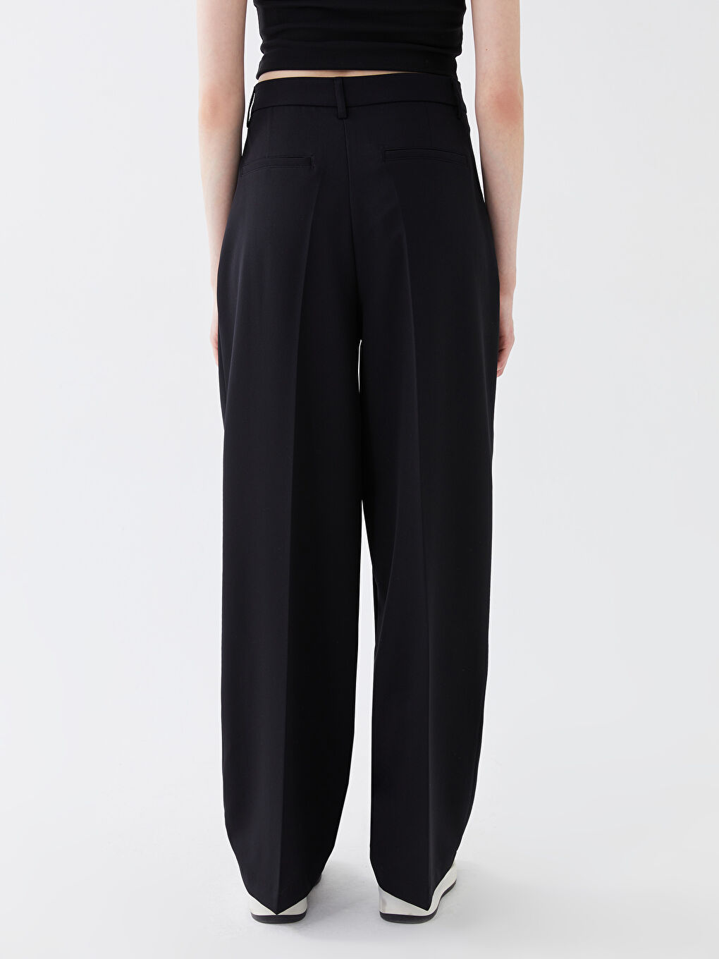 بنطلون رِجل واسعة مريح للسيدات-3