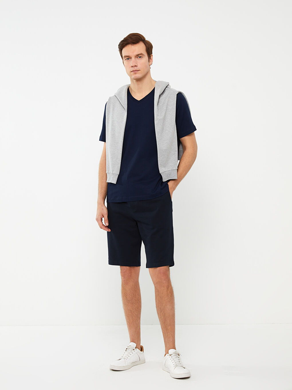 Standard Fit Men's Bermuda Shorts-1