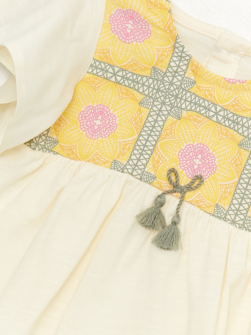 Bluză cu Guler Rotund și Colanți pentru Bebeluși Fete, Set de 2 Piese-3