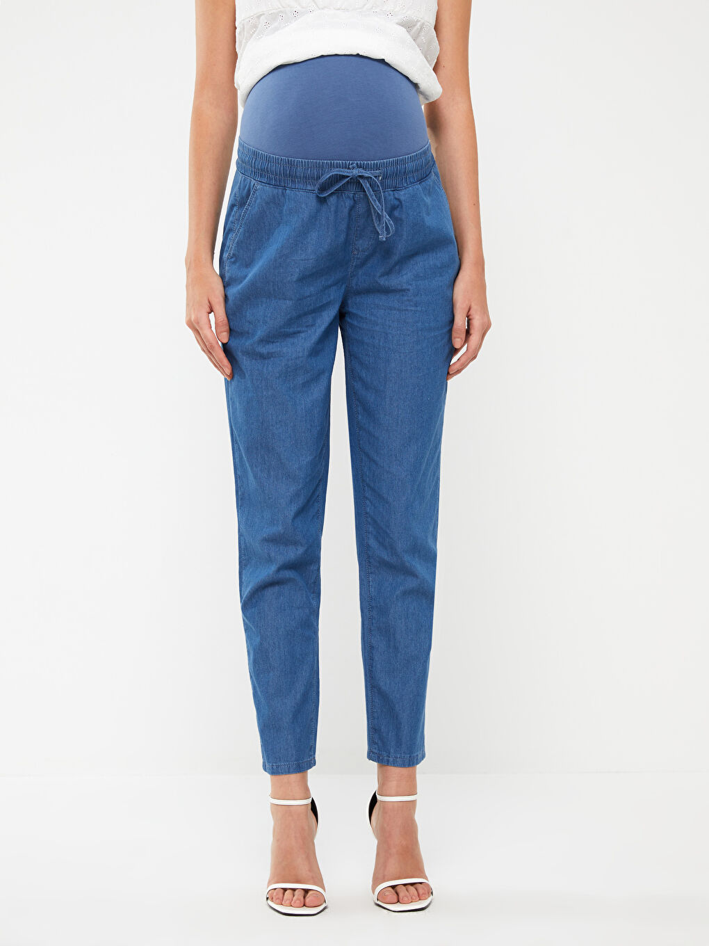 Harem Fit Maternity Jeans With Tummy Panels -S3BR76Z8-507