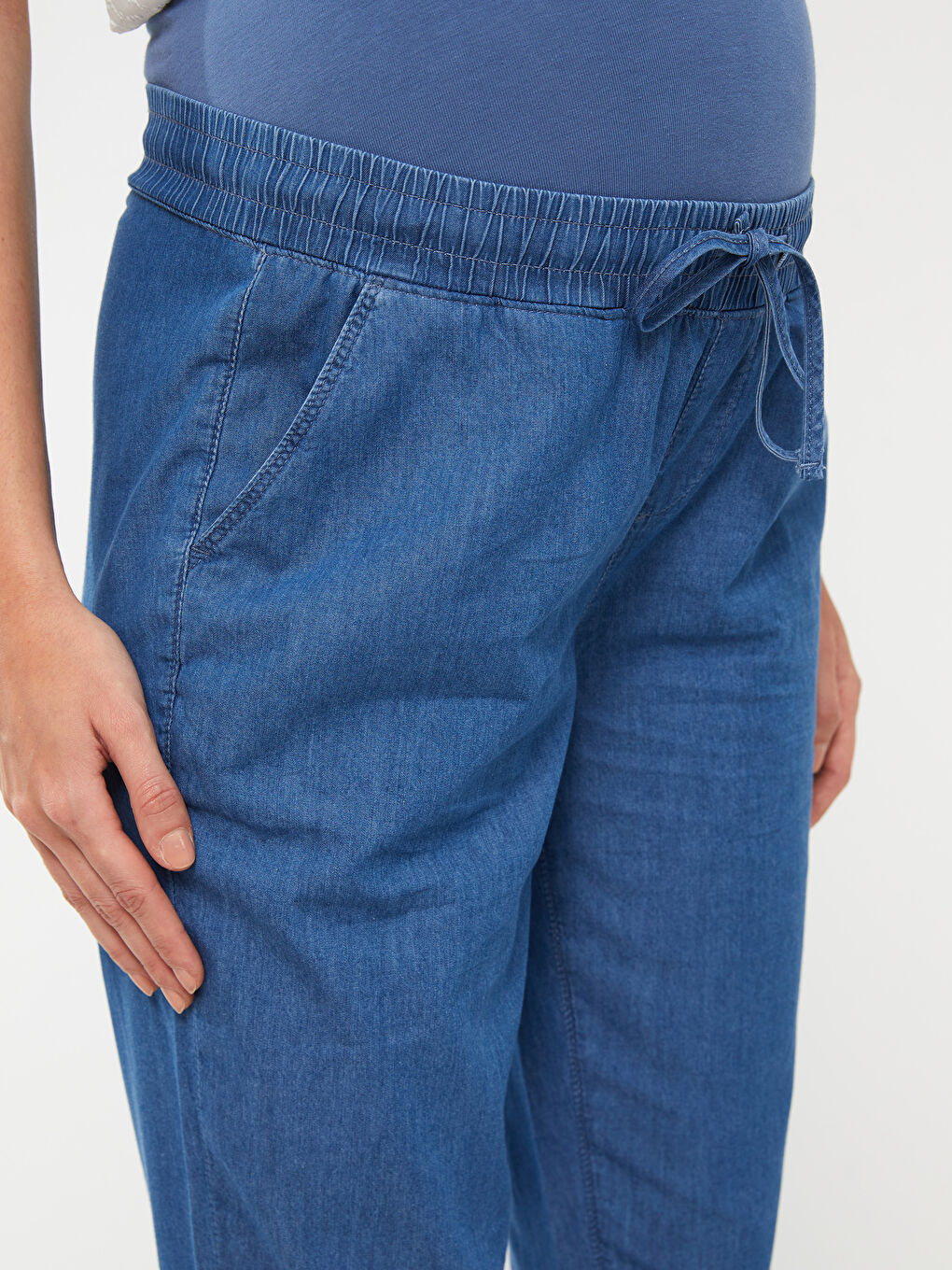 Harem Fit Maternity Jeans With Tummy Panels -S3BR76Z8-507
