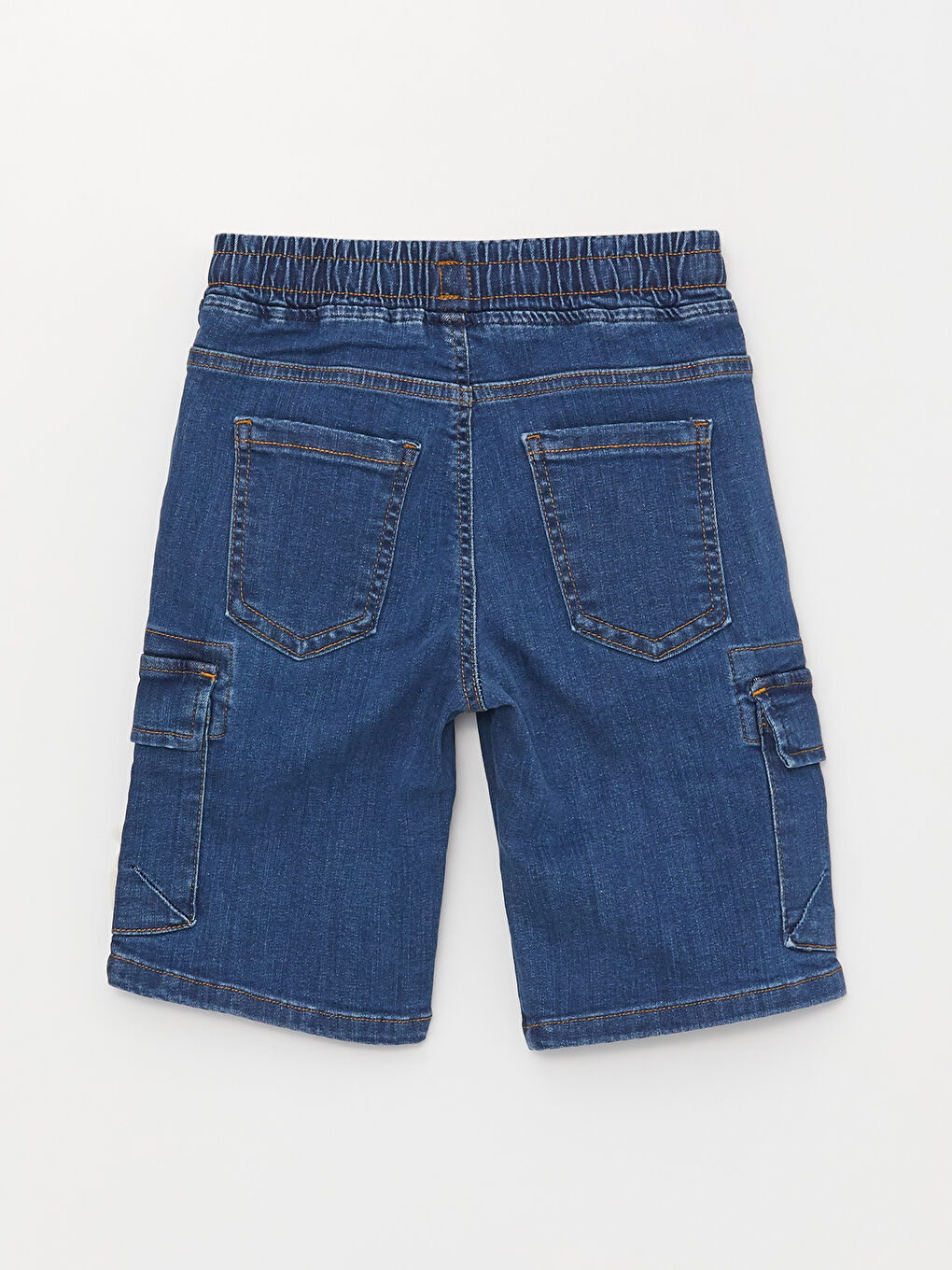 Boys' Elastic Waist Denim Shorts-1