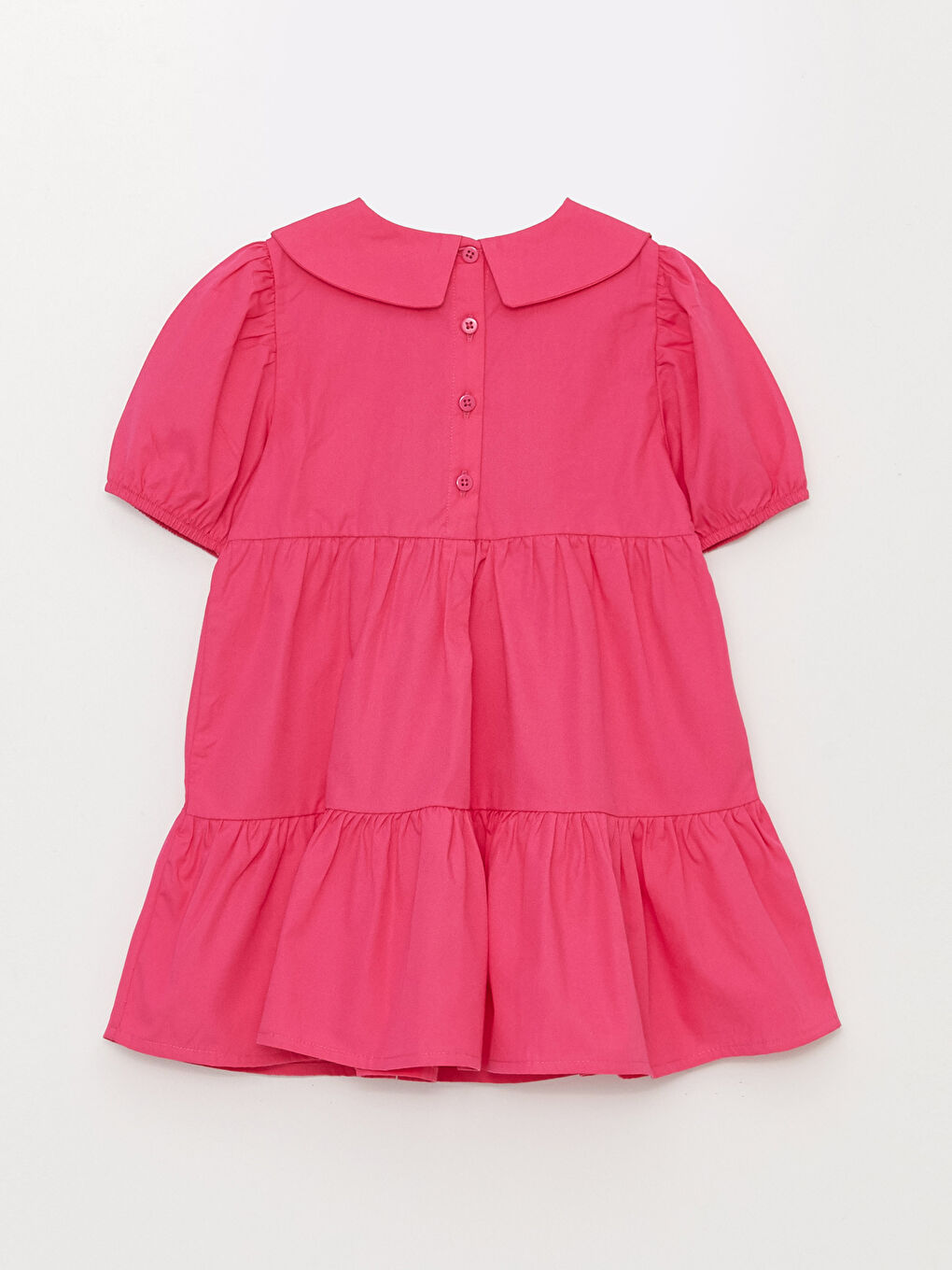 Shirt Collar Short Sleeve Embroidery Detailed Baby Girl Dress -S3BS57Z1-GZ6