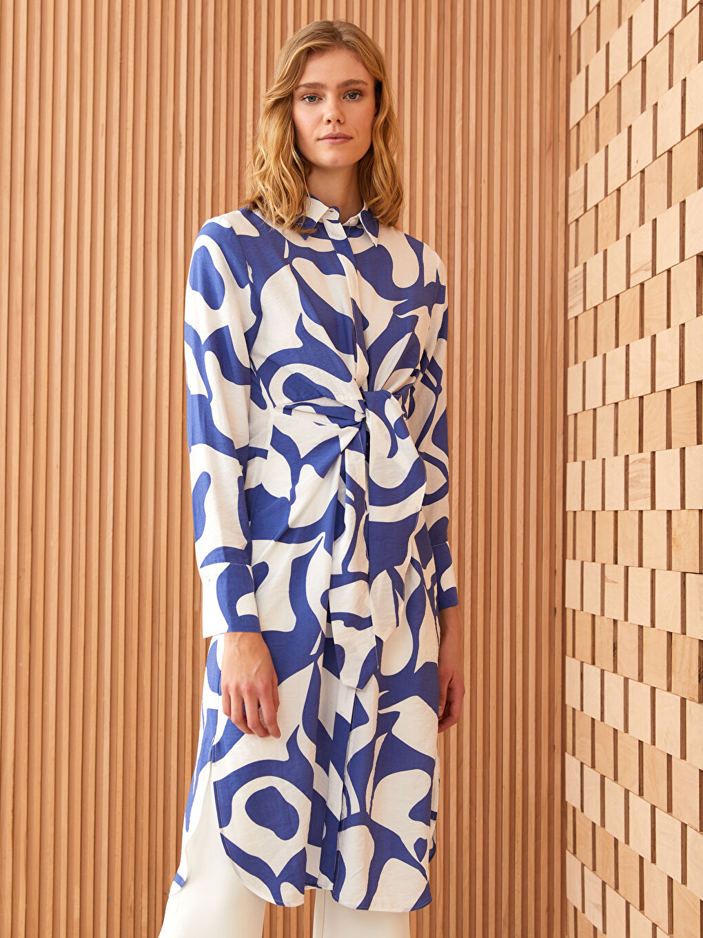 Tunique Chemise à Motifs pour Femmes-1