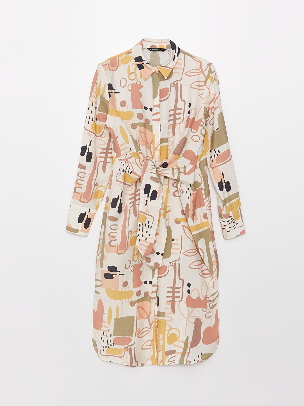 Patterned Women's Shirt Tunic-5