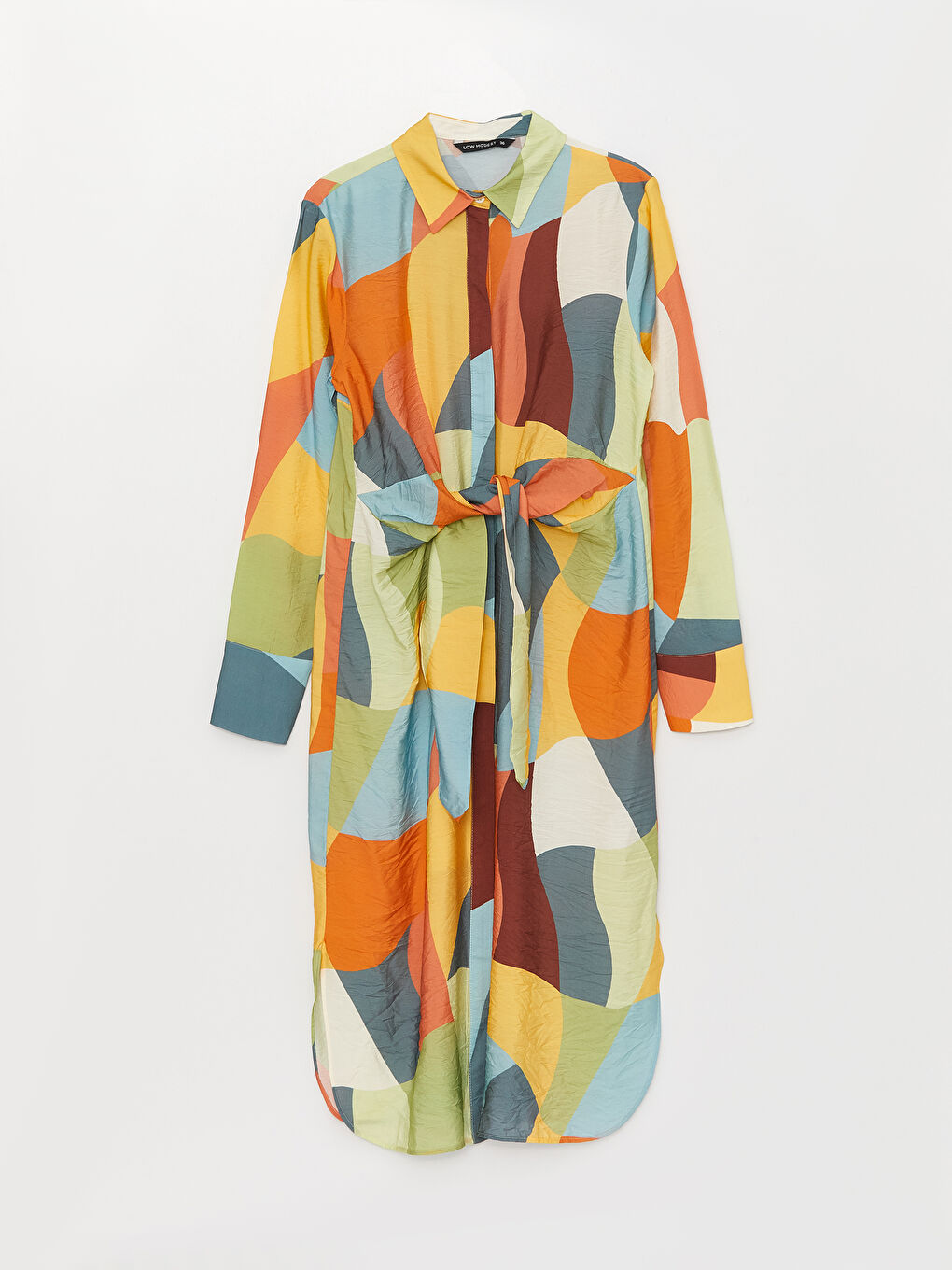 Haki Desenli Kadın Gömlek Tunik-5