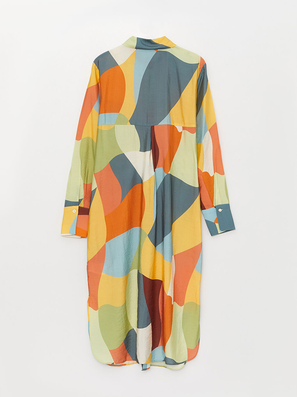 Haki Desenli Kadın Gömlek Tunik-6