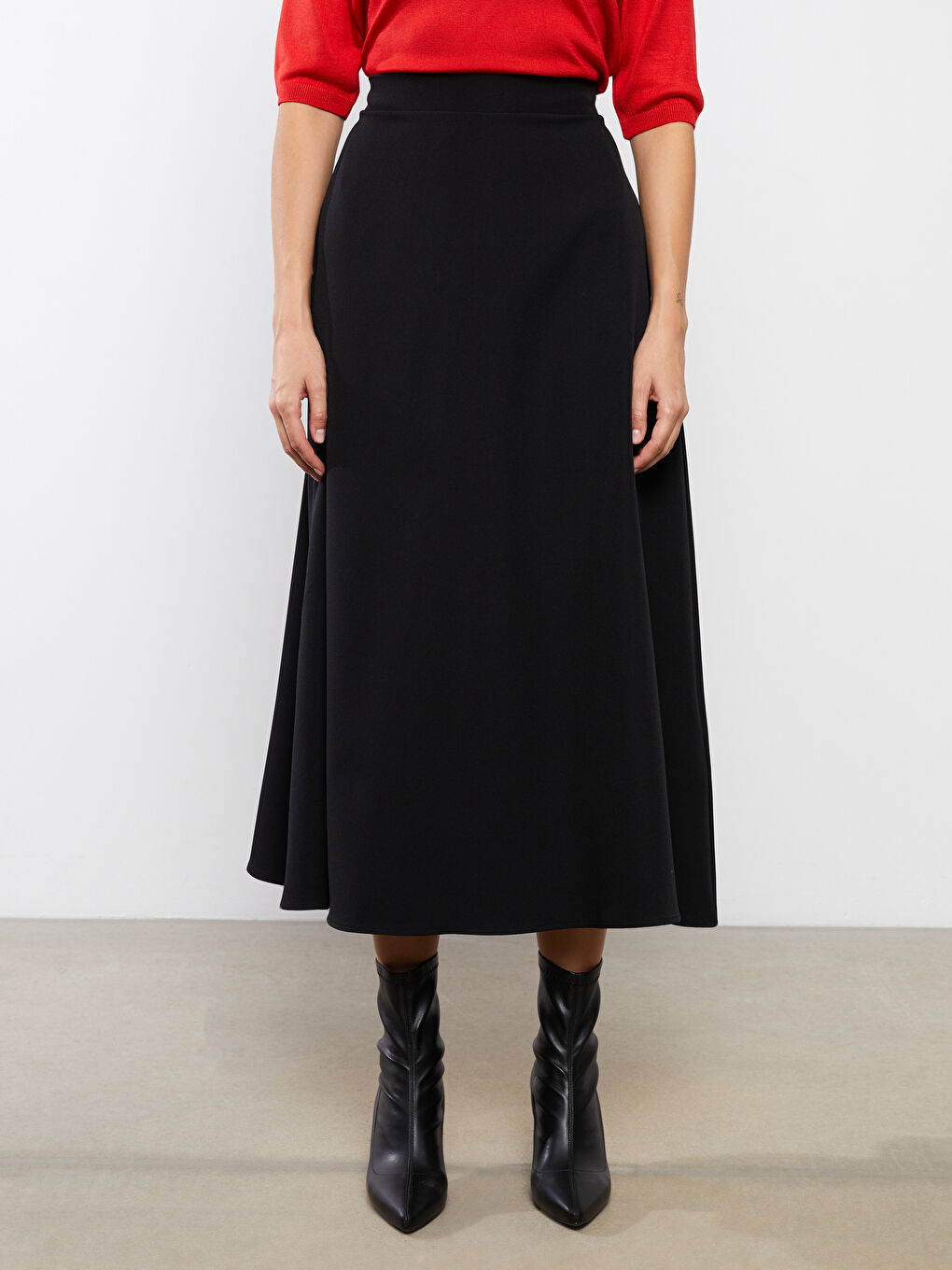 Women's Elastic Waist Regular Skirt -S3BS61Z8-CVL