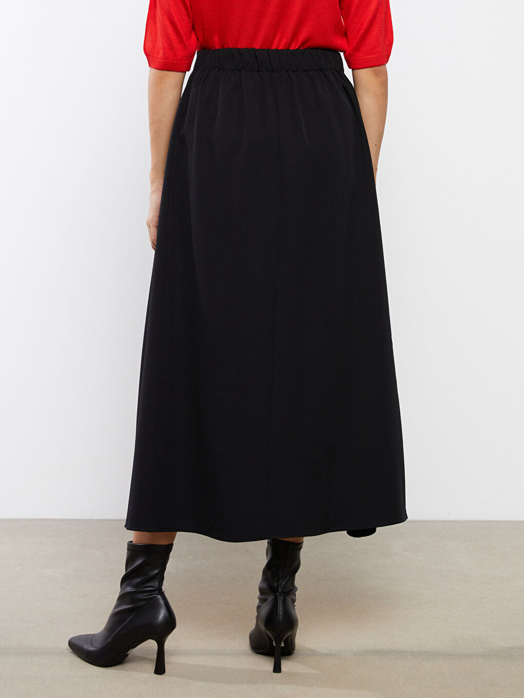 Women's Elastic Waist Regular Skirt -S3BS61Z8-CVL