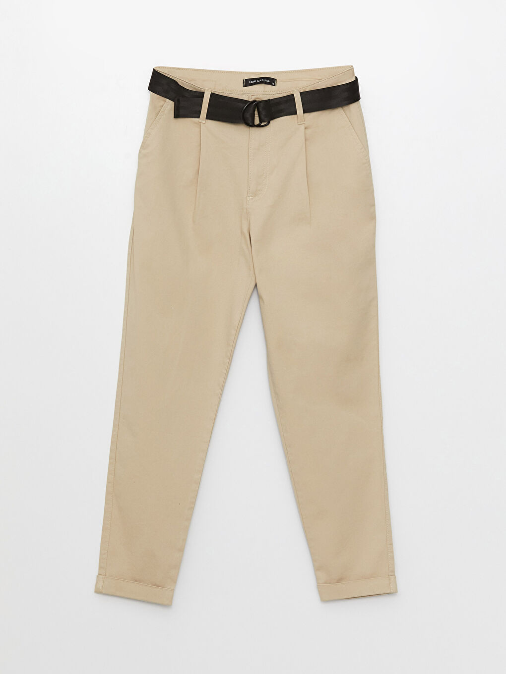 Comfortable Fit Pocket Detailed Women's Carrot Trousers-5