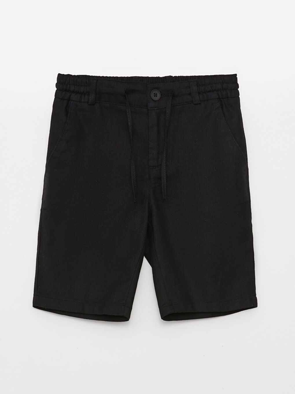 Siyah Beli Lastikli Basic Erkek Çocuk Şort
