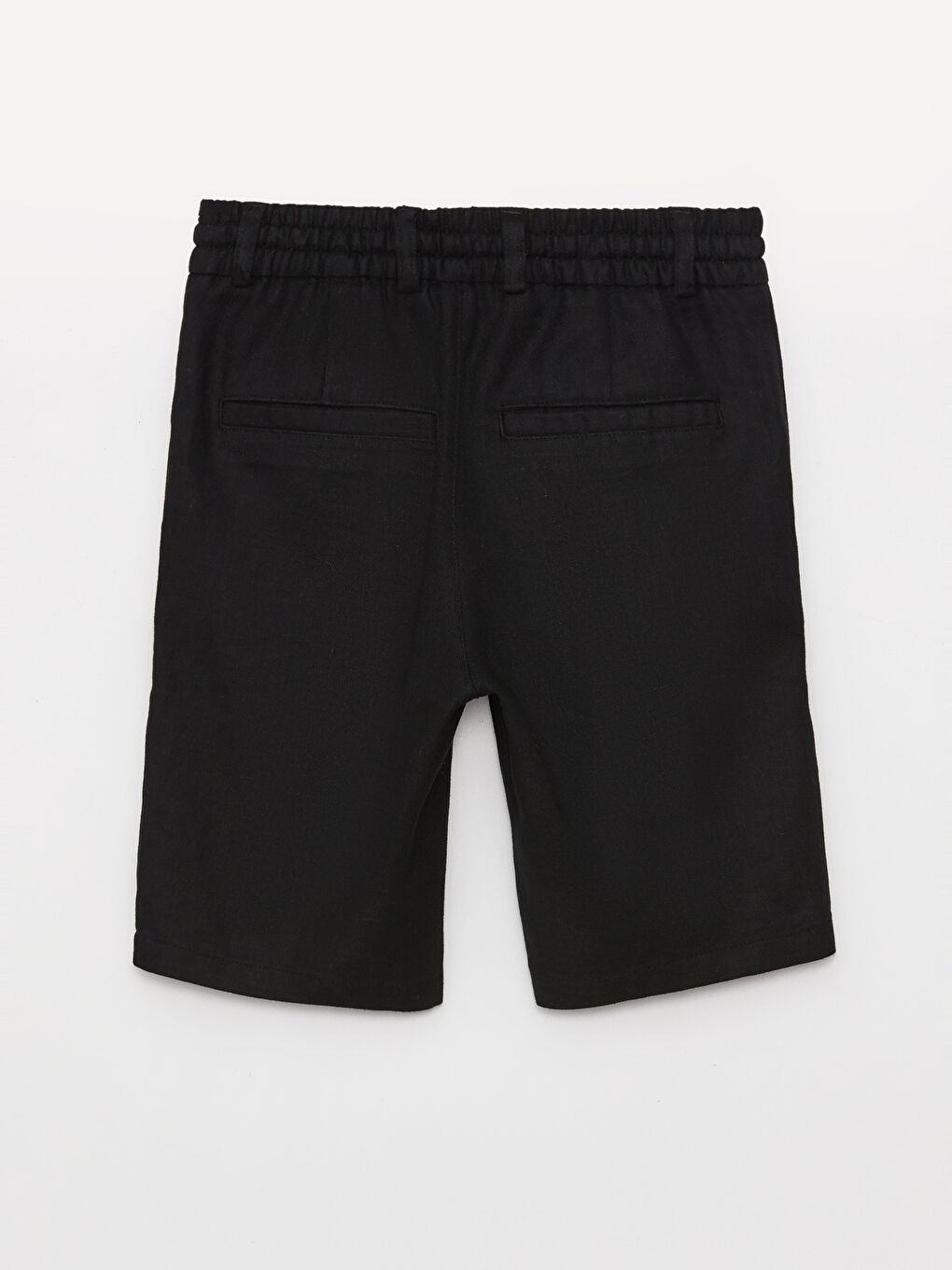 Siyah Beli Lastikli Basic Erkek Çocuk Şort-1