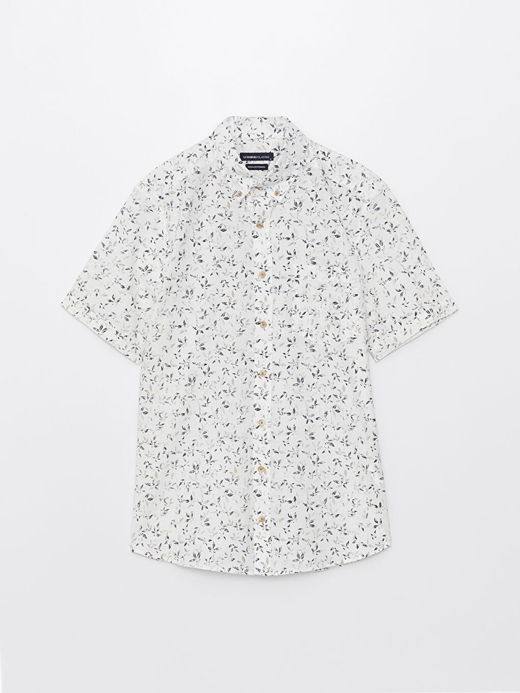 Cămașă Regular Fit cu Mânecă Scurtă, Modelată, din Poplin pentru Bărbați-5