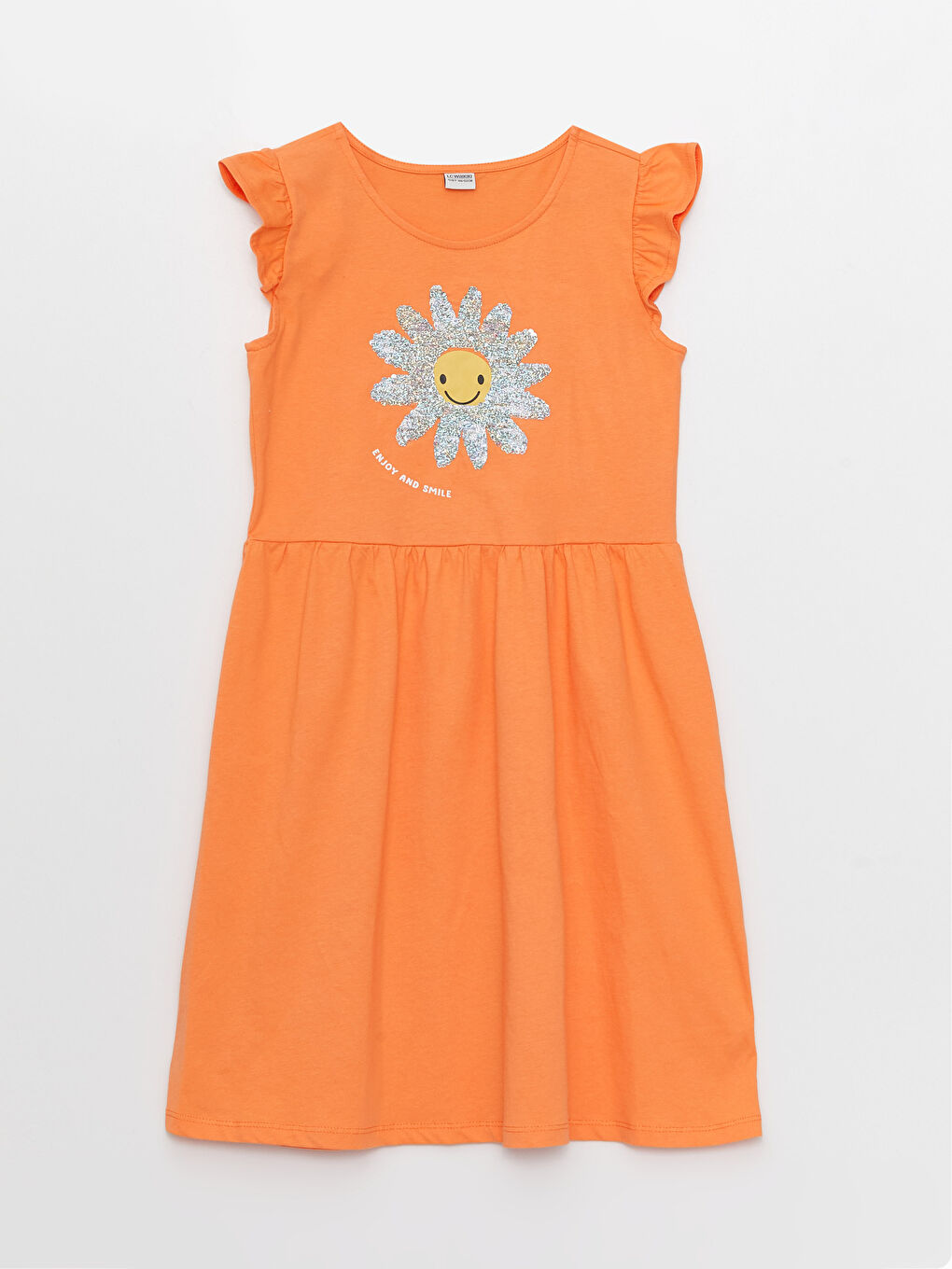 Rochie De Fete Cu Paiete Reversibile Și Guler Rotund-2