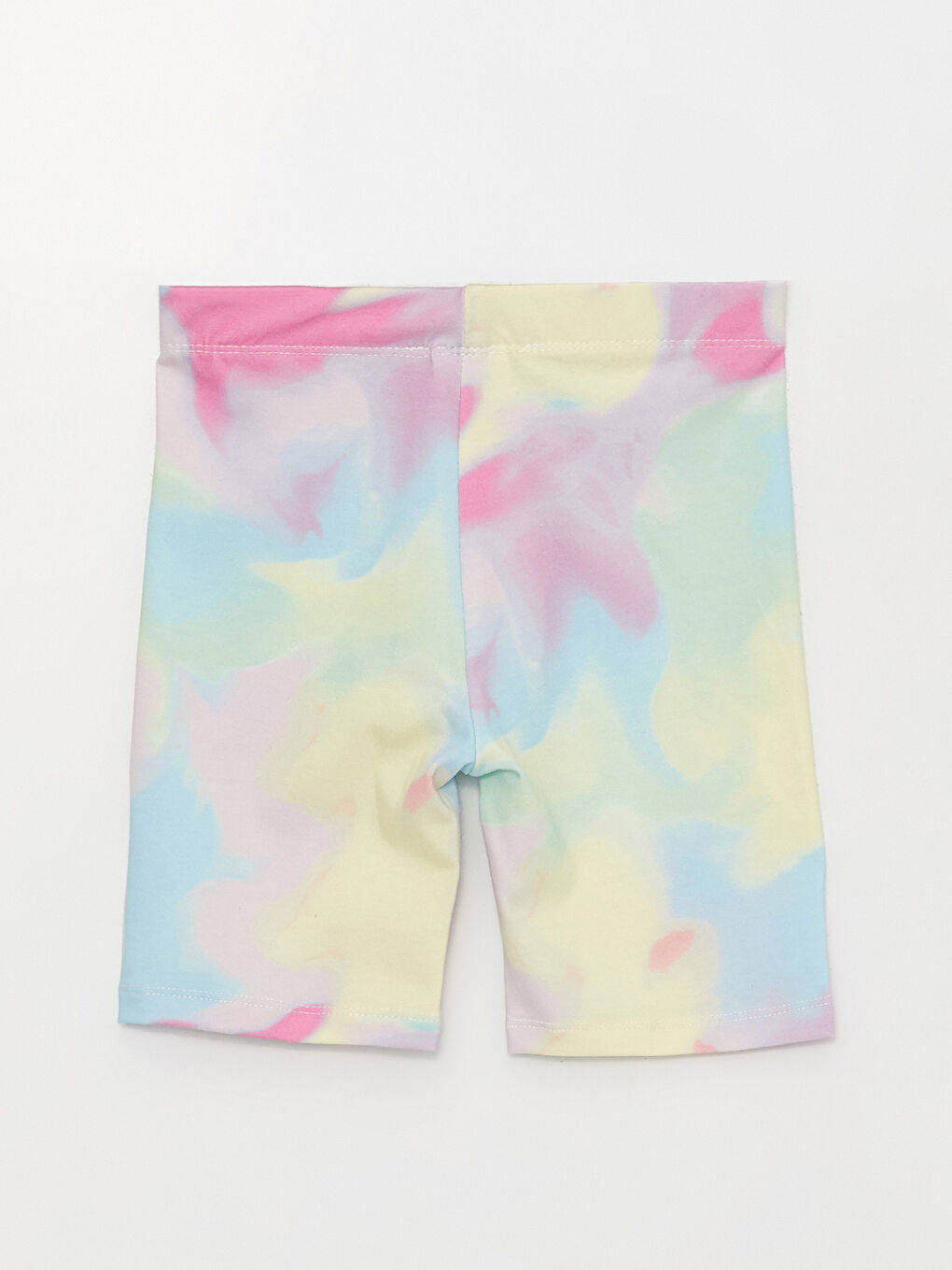 Қыздарға арналған түйіндеп боялған өрнекті қысқа леггинстер серпімді белдікпен-1