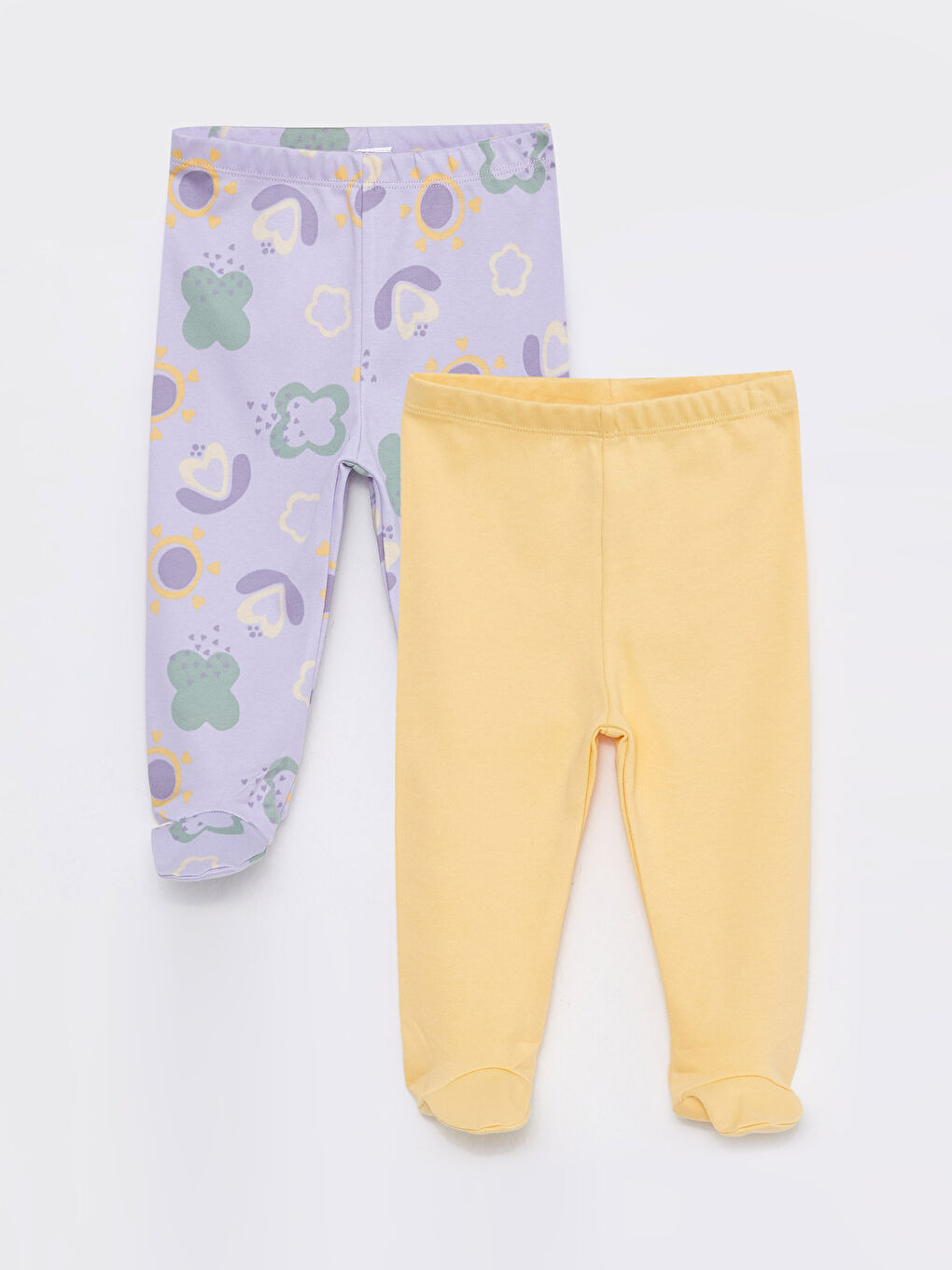 Pantaloni pentru Fetițe cu Talie Elastică 2-Bucăți cu Botoșei