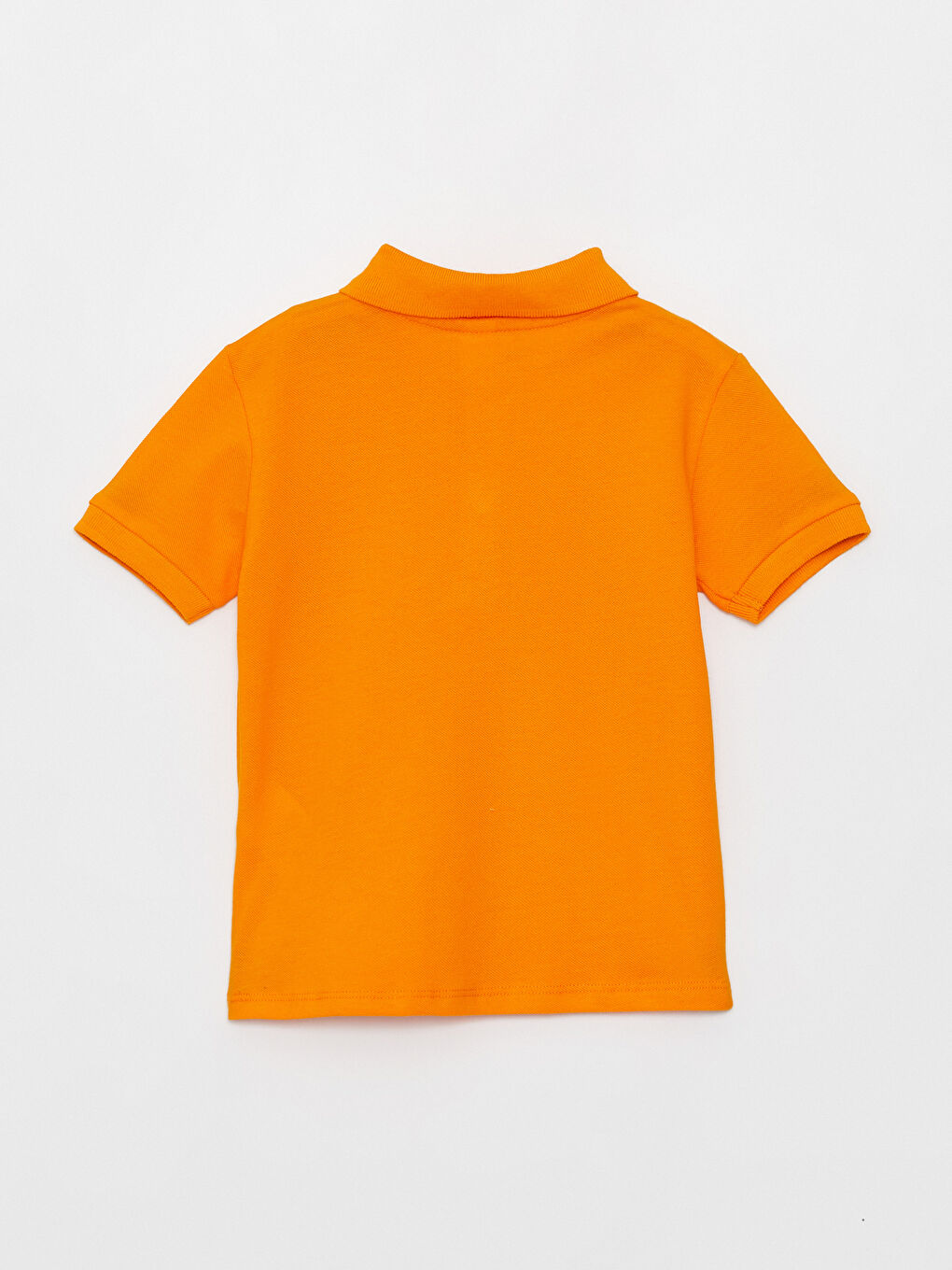 تي شيرت بياقة بولو كم قصير سادة للأولاد الرضع-1