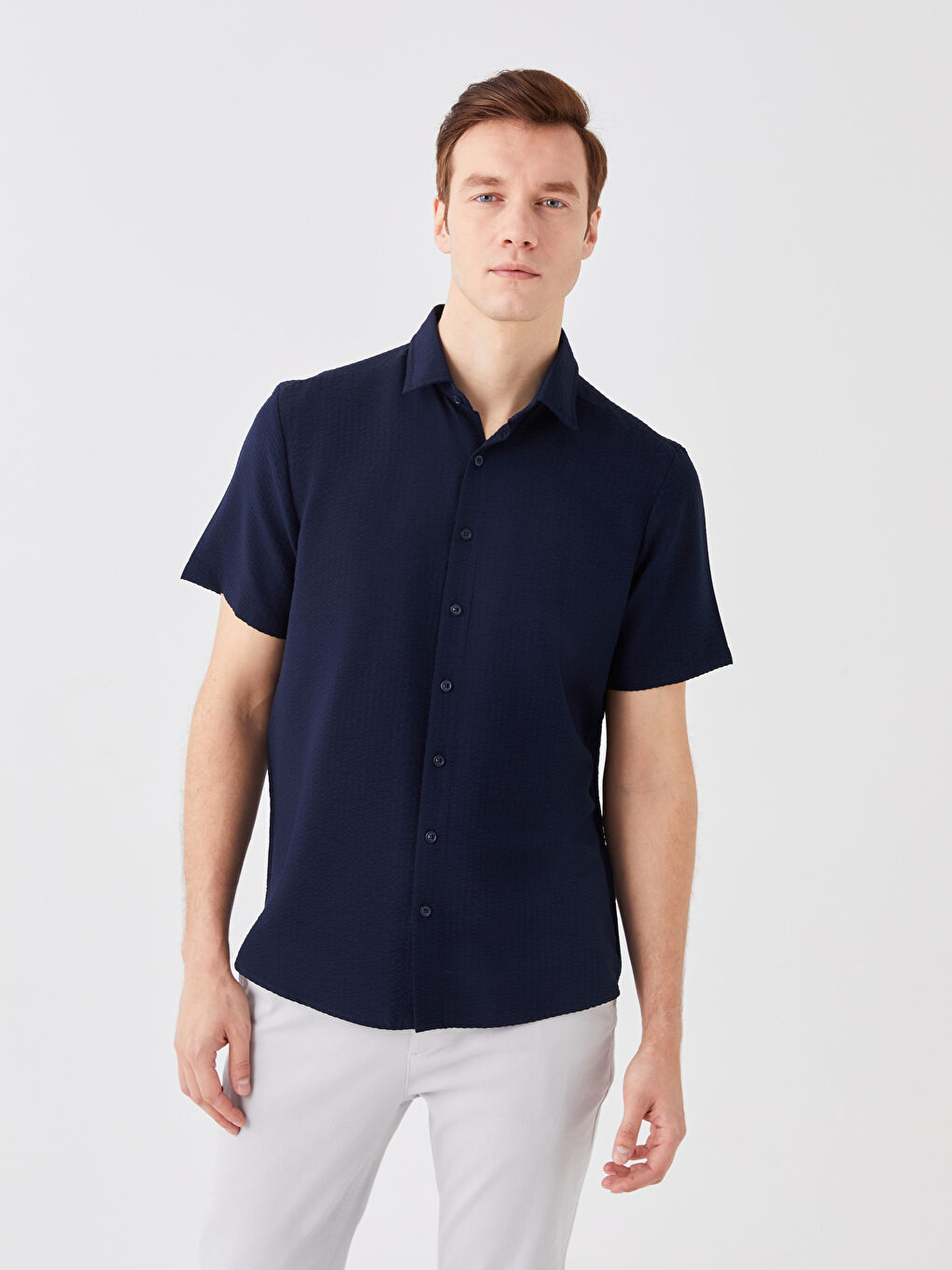 Regular Fit Short Sleeve Men's Shirt