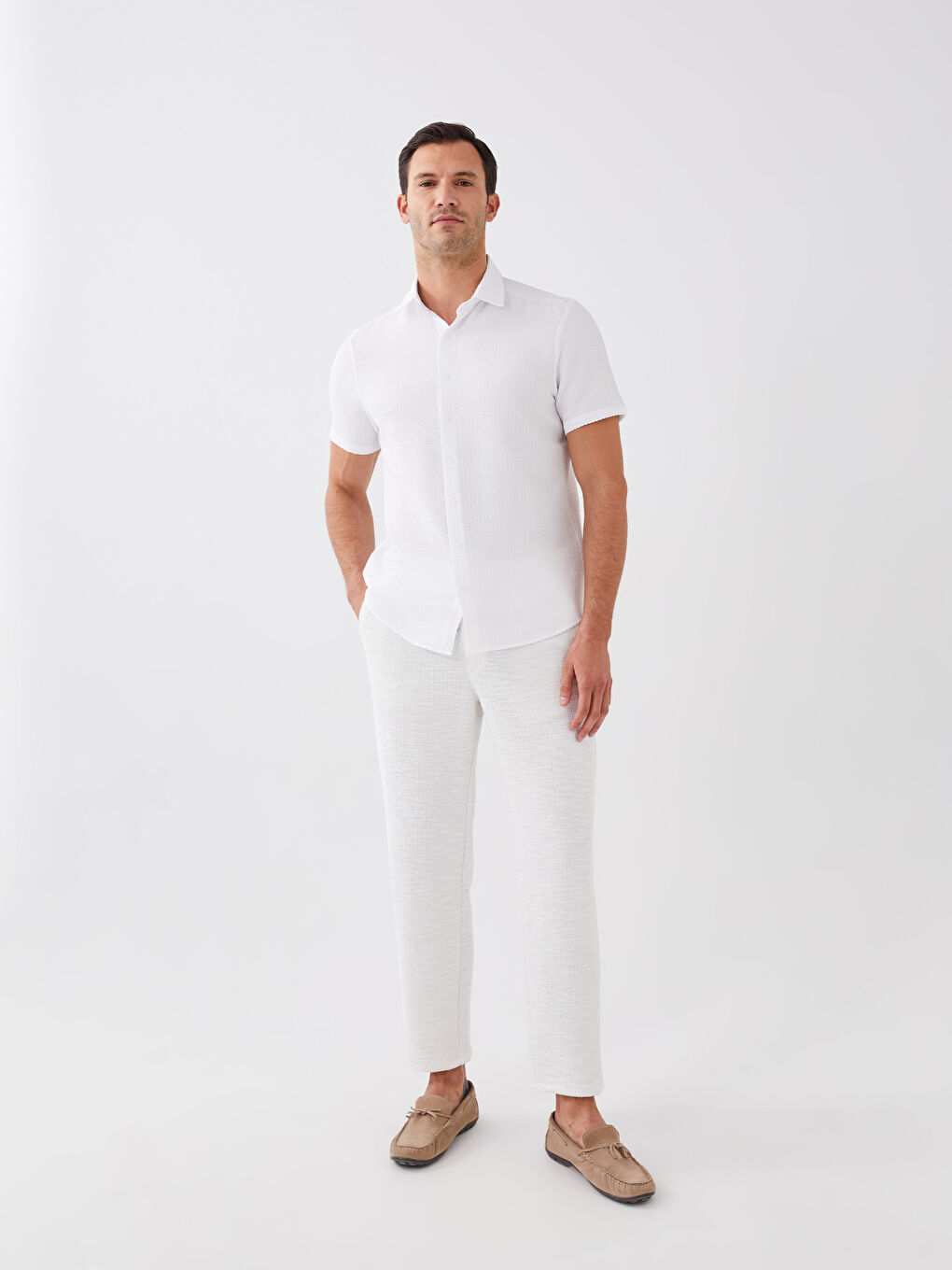 Regular Fit Short Sleeve Men's Shirt -S3BT87Z8-Q6K