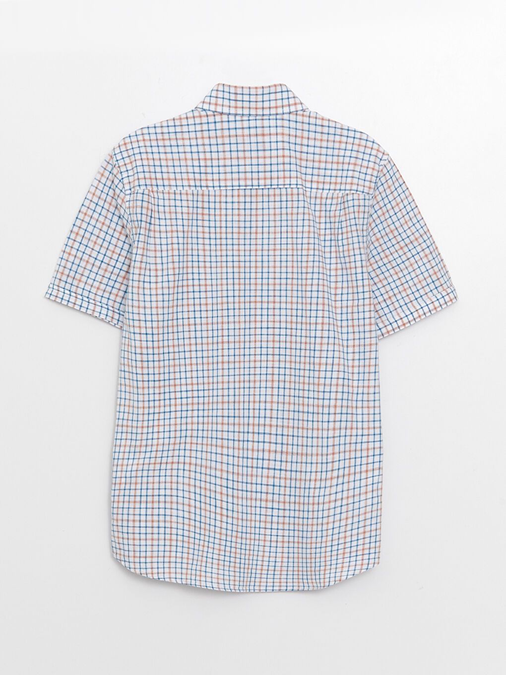 LCWAIKIKI Classic Regular Fit Short Sleeve Plaid Men's Shirt -S3BT89Z8-LND