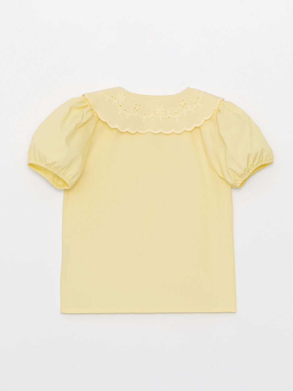 LCW baby Baby Girls' Peter Pan Collar Short Sleeve Shirt -S3BT99Z1-FQJ