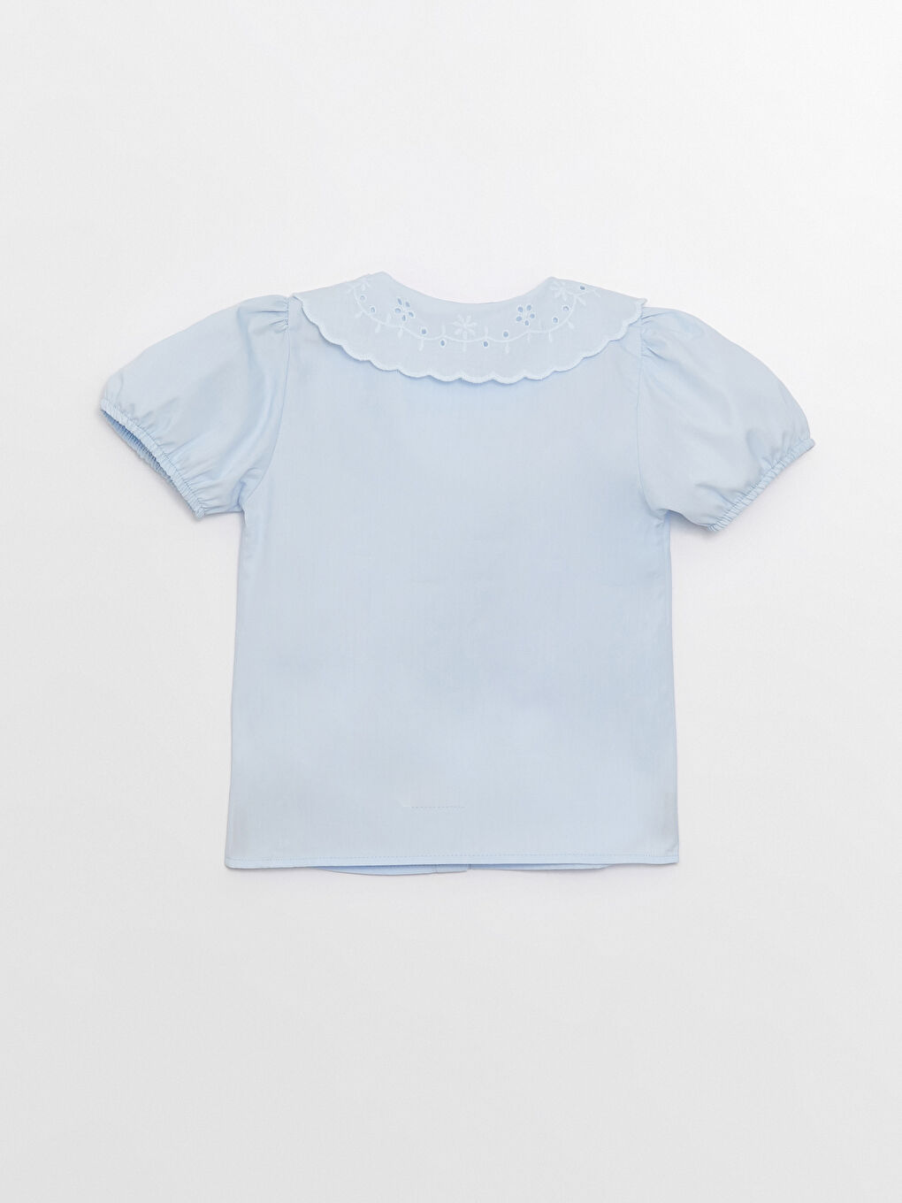 Baby Girls' Peter Pan Collar Short Sleeve Shirt -S3BT99Z1-FUX
