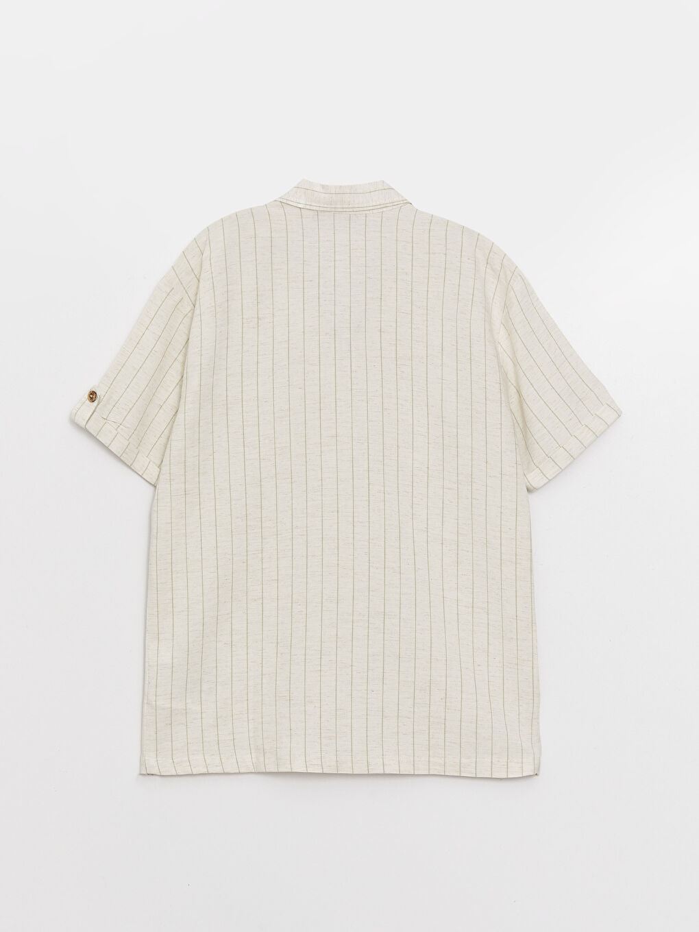 Striped Linen Blend Boys' Shirt -S3BU04Z4-LFT