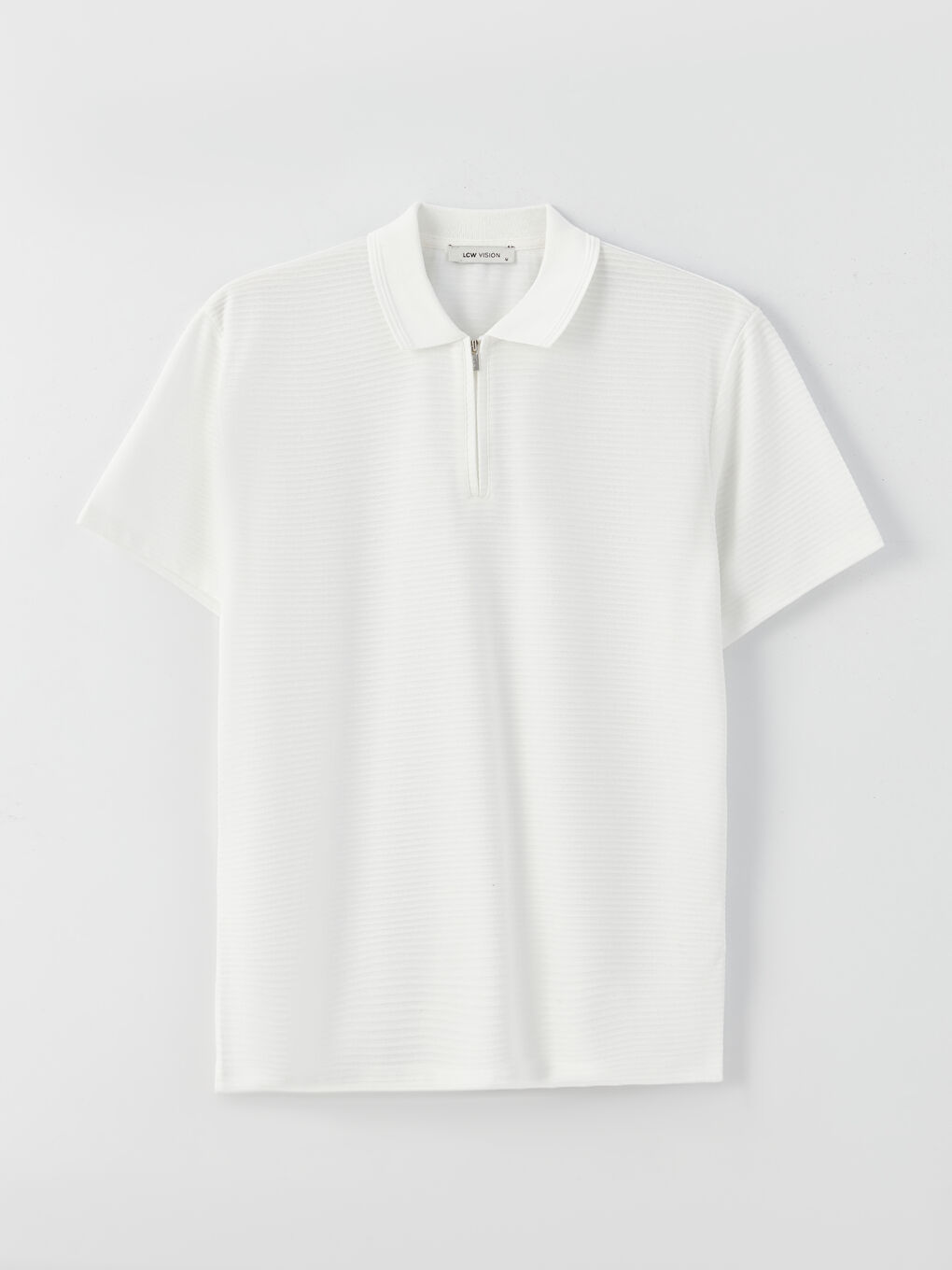 Polo Neck Short Sleeve Men's T-Shirt-5