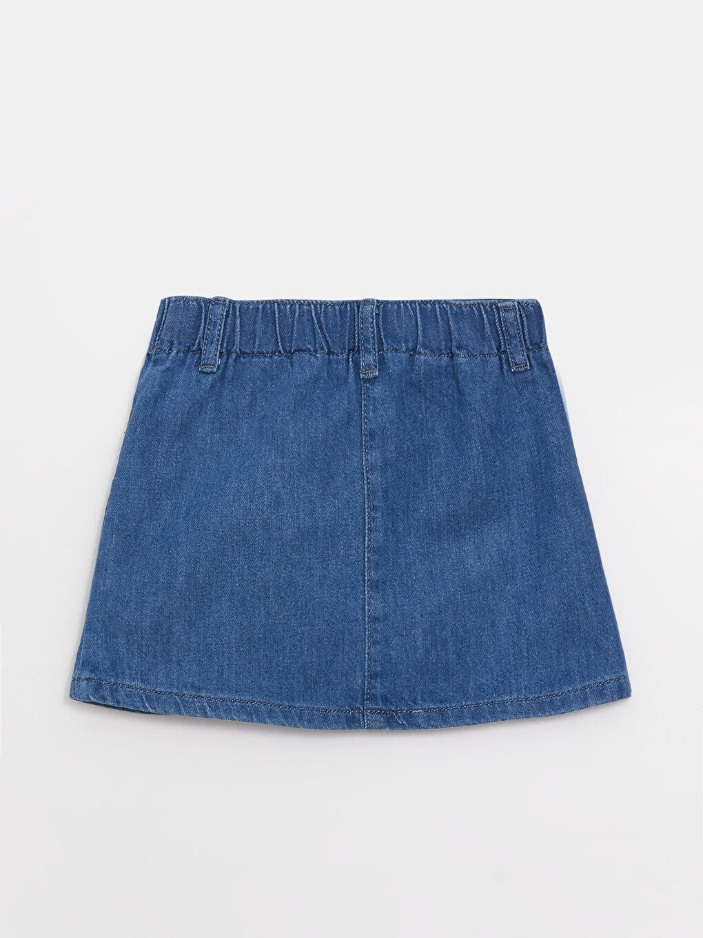 LCW baby Elastic Waist Embroidery Detailed Baby Girl Jean Skirt -S3BU17Z1-507